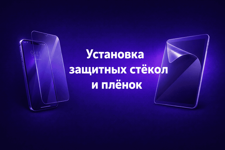 Установка защитных стёкол и плёнок