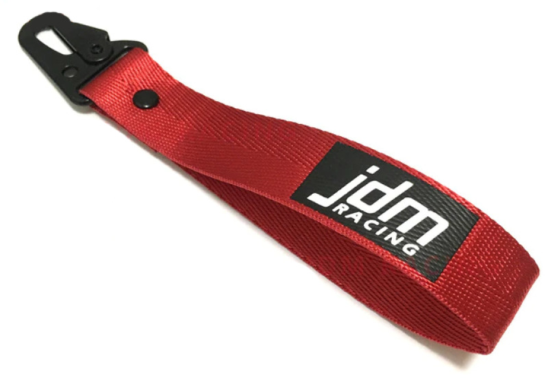 Тканевый брелок с карабином JDM Racing (красный)