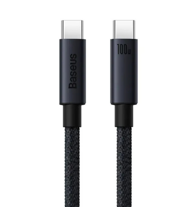 Кабель зарядный Baseus Type-C (100 Вт, чёрный)