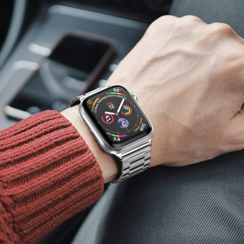 Металлический ремешок для Apple Watch (серебристый)
