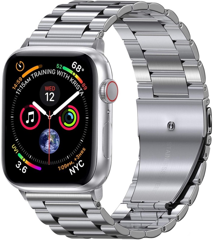 Металлический ремешок для Apple Watch (серебристый)