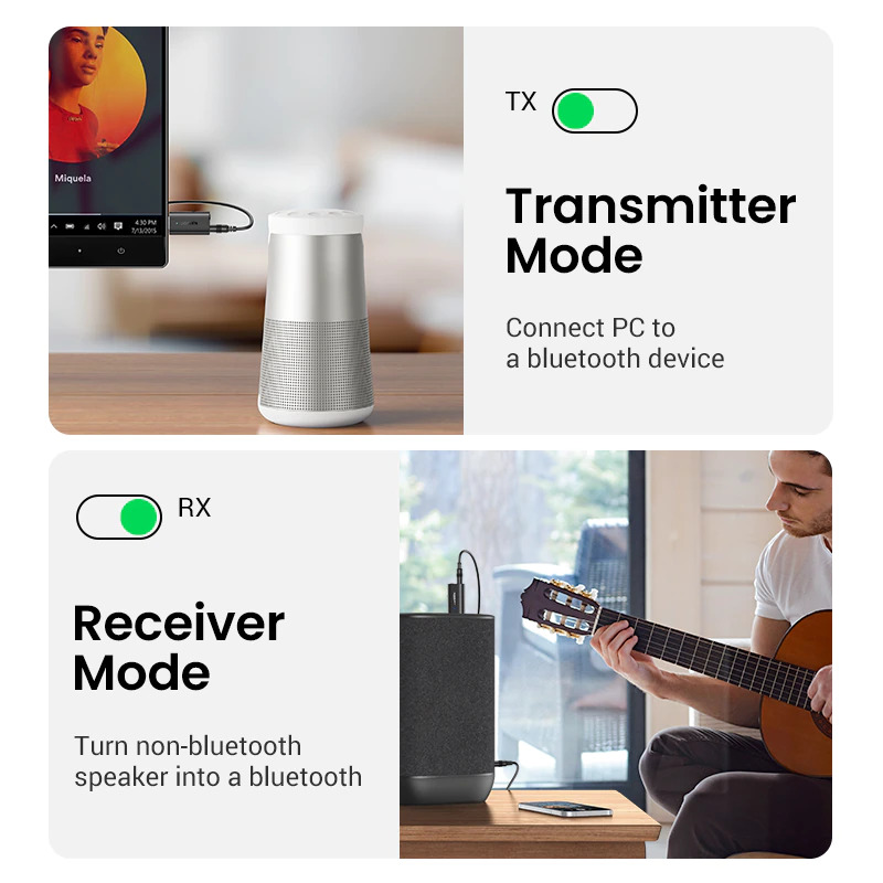 Bluetooth AUX адаптер UGREEN (Bluetooth 5.1)