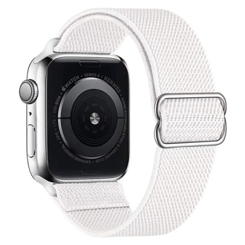 Нейлоновый ремешок с пряжкой для Apple Watch (белый)