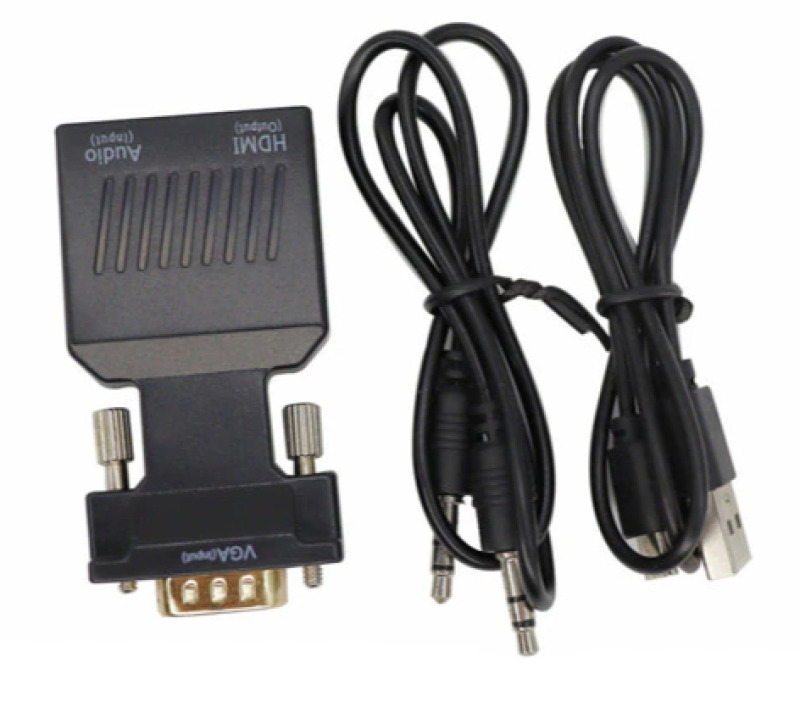 Переходник VGA to HDMI + аудио