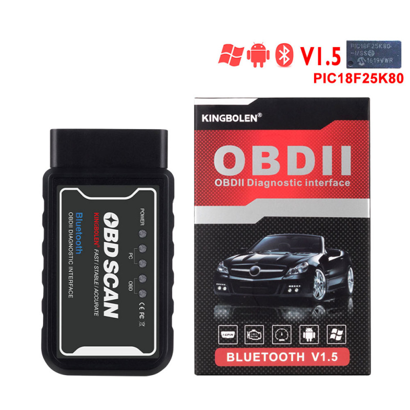 Автосканер OBD2 Bluetooth версия 1.5 (PIC18F25K80)