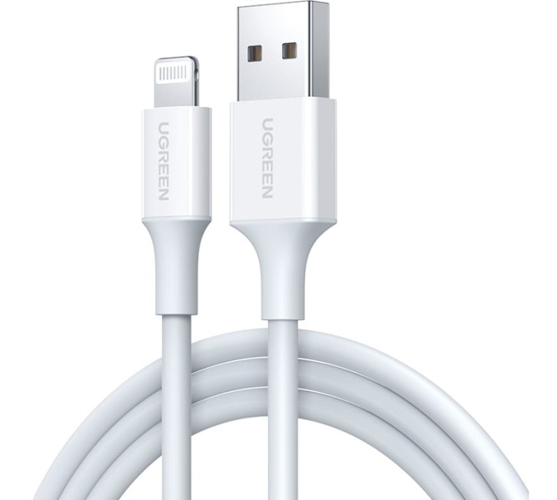Кабель UGREEN MFi Lightning (5В/2.4A, белый)
