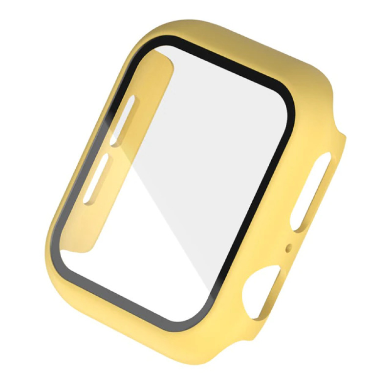 Кейс со стеклом для Apple Watch (жёлтый)