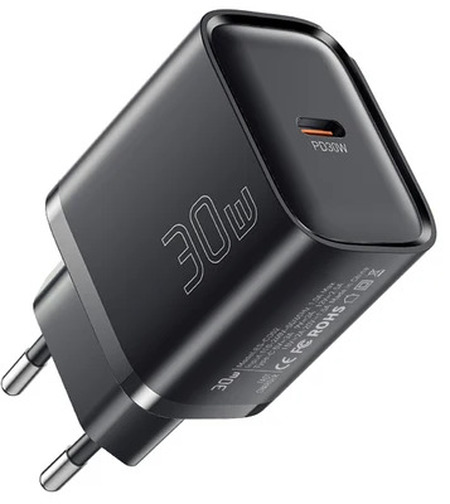 Сетевое зарядное устройство Essager Type-C 30 Вт (чёрный)