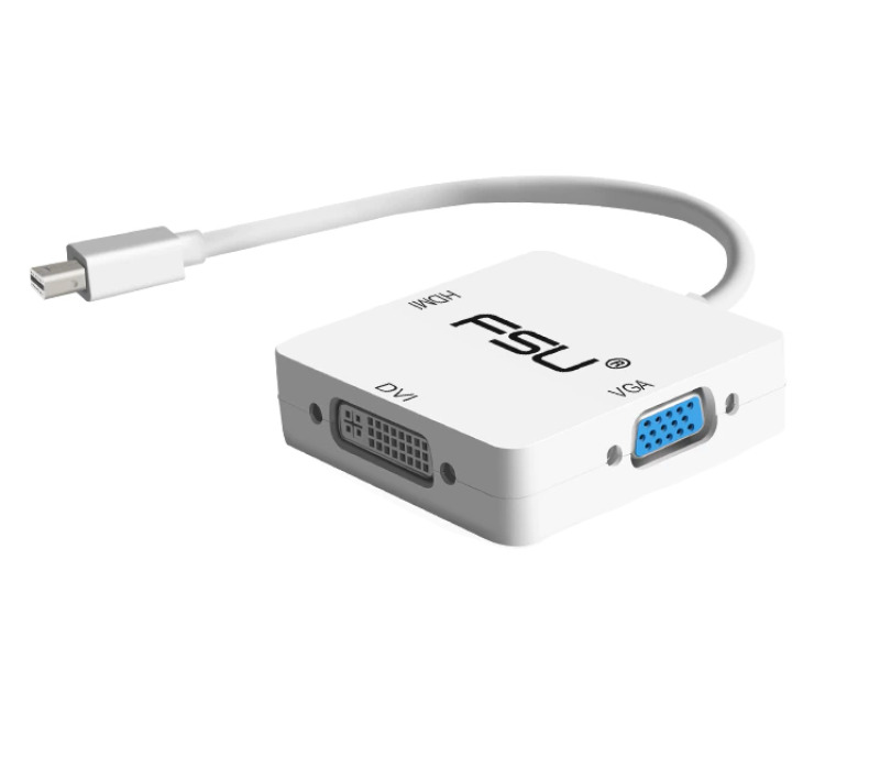 Переходник mini DP (mini DisplayPort) to HDMI + VGA + DVI-I