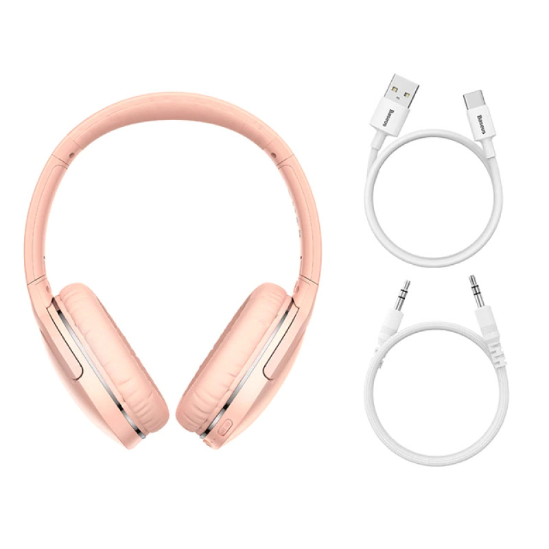 Наушники беспроводные Baseus Encok D02Pro (розовые)