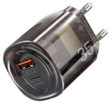 Сетевое зарядное устройство A+C 30 Вт (прозрачный)