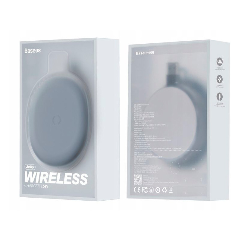 Беспроводное зарядное устройство Baseus Jelly (15 Вт, чёрный)