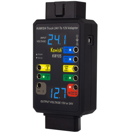 Адаптер OBD2 Kawish KW105 24 В на 12 В