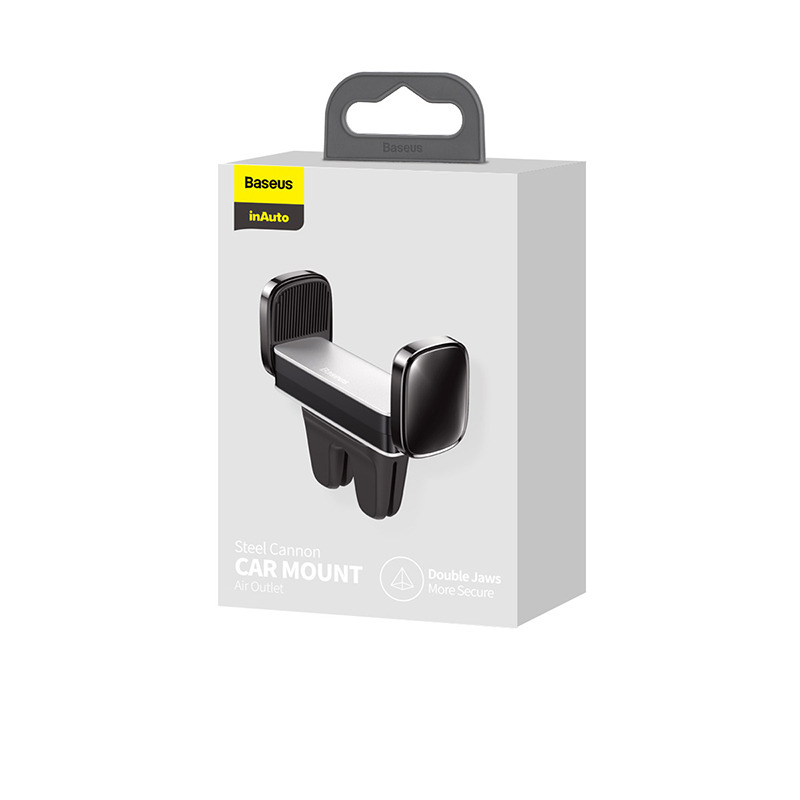 Автомобильный держатель BASEUS Steel Cannon Air Outlet (серебристый)