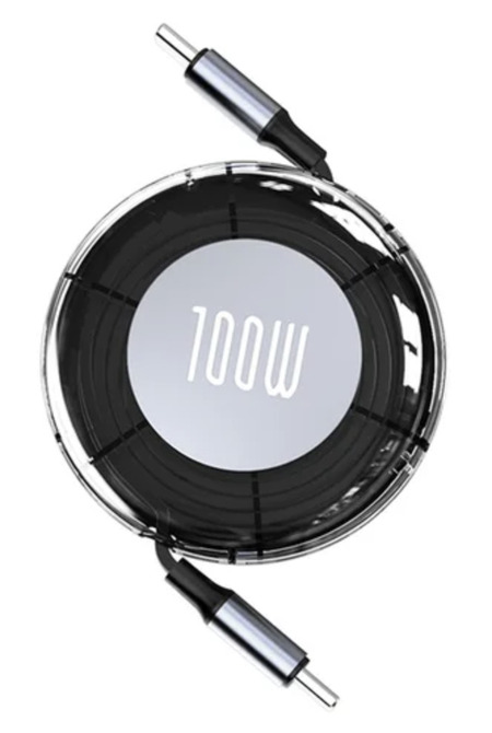 Выдвижной Type-C кабель (100 Вт, 1 метр)