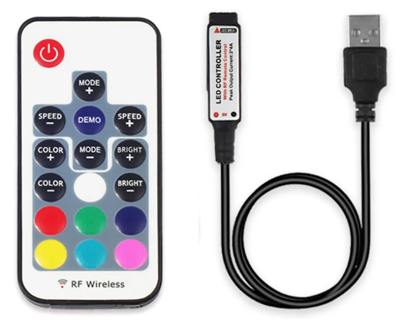 Контроллер для светодиодной ленты RF (5V, RGB, 4pin)