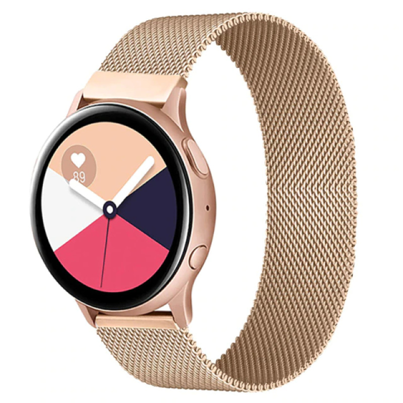 Ремешок для Samsung Watch Миланская петля (розовое золото)